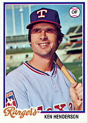 1978 Topps Baseball Cards      612     Ken Henderson